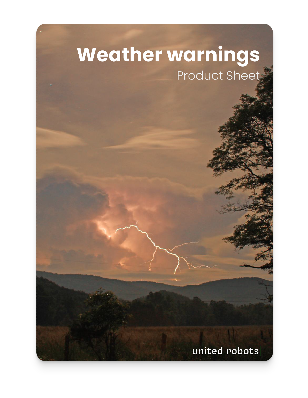 Weather warnings