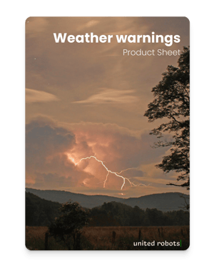 Weather warnings