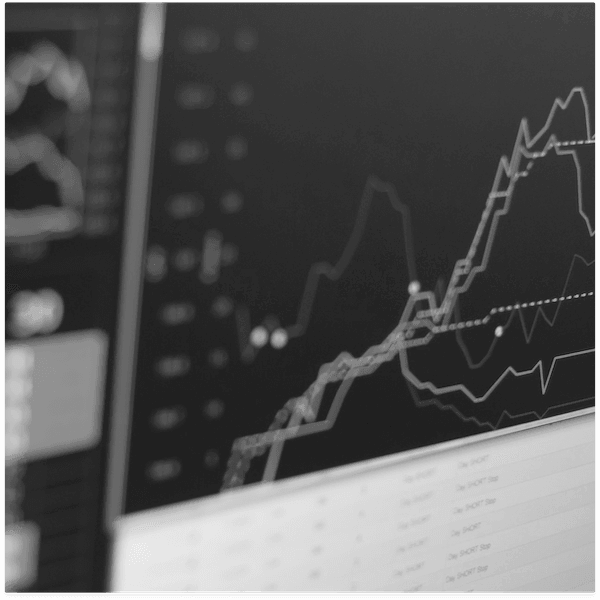 finance robot b-w finance robot b-w